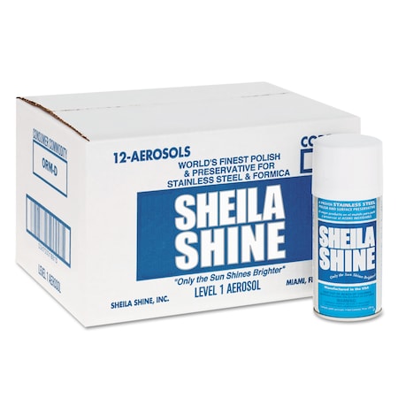 Sheila Shine Stainless Steel Cleaner & Polish, 10oz Aerosol, PK12 SS10